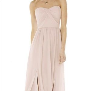 Social Bridesmaid Georgette Blush Gown: Size 4